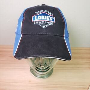 Nascar Jimmie Johnson #48 Team Lowe's Racing Hat Blue Black Official Pit Cap NWT